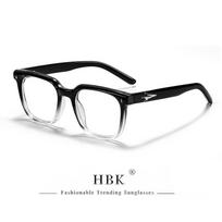 HBK Minimalist Anti Blue Light Glasses Men Brand Design TR90 Square Eyeglass Frames Fashion Luxury Women Optical Eyeglass Frame white