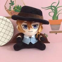 20Cm Plush Doll Edogawa Rampo Nakahara Chuuya Cosplay Cute Soft Stuffed Pillow Birthday Gift Toy 20cm black