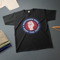 Northern Soul Keep the Faith T-Shirt Various Sizes & Colours Motown Tee L black