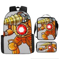 Classic Titan Electric Driller Skibidi toilet 3D Print 3pcs/Set pupil School Bags Laptop Daypack Backpack Lunch bag Pencil Case black