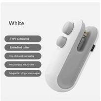 Portable Usb-C Mini Sealer With Built-In Cutter, Rechargeable Heat Sealer, Suitable For Food Storage Bags, Snack Bags, Coffee, T 3 gray