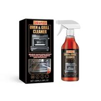 Oven Grill Cleaner Fast Acting Degreaser Spray Dissolves Tough Grease Burnt Residue Ideal for Oven Racks Kitchen Surfaces 100ml 1pc black