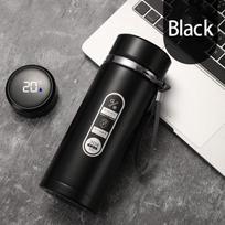 500ML LED Temperature Display Food-grade Steel Thermos Sports Thermos Keep Hot and Cold Hot and Cold Insulated Cup 500ml juoda