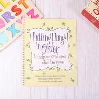 1Pc End Of Life Planner Workbook Putting Things In Order To Help My Loves When I`M Gone Onesize beige
