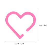 20Pcs Acrylic Heart Wine Glass Tags Hollow Drink Markers Reusable Cup Identifiers Party Wedding Bachelorette Birthday Gathering (Pink,1600*900*700MM) rožinė