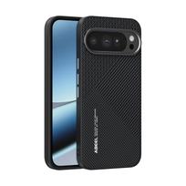 Magnetic Phone Case For Google Pixel 9 10 Pro XL Pixel 9A 10A Pure Carbon Fiber Case Alloy Button Lens Protection Cover Google Pixel 10a black