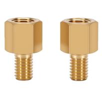 2 vnt. žalvarinis vamzdžių jungiklis Nerūdijantis universalus 1/8 colio NPT vidinis į metrinį M8 M8X1.25 išorinį vamzdžio adapterį