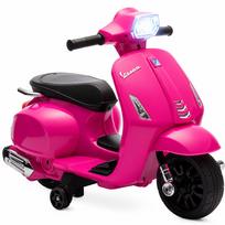 6V Elektrinis motociklas vaikams, Elektrinė transporto priemonė su pedalais ir papildomais ratukais, nuo 2 iki 4 metų amžiaus, 71 x 37 x 52 cm, Rožinis