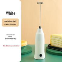 Electric Egg Beater and Milk Frother white