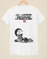 One Flew Over the Cuckoos Nest - Movie Poster Inspired Unisex White T-Shirt Unisex T-Shirt M white