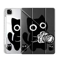 Tablet Case For iPad Mini 6 7 Pro 2025 Pro 11th 10th 9th 8th 7th 12.9inch Air 4 5 M3 M2 1 2 M4 11inch Y-Fold Holder Cover Taking iPad Mini 6 8.3 black