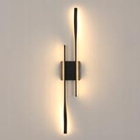 Sieninis LED šviestuvas, juodas, 27W, 3000K, modernus