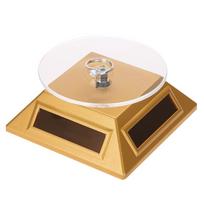 Solar Showcase Photography Degrees Turntable Rotating Display Jewelry Watch Ring Phone Organizer Display Stand Spare Parts auksas