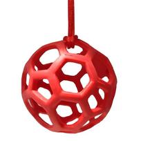 Equine Horse and Pony Treat Ball Goat Hay Hanging Feeding Toy Sheep Feeder Feeding Dispenser Multipurpose Horse Cattle red