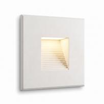 Baltas LED laiptų šviestuvas, 230V, aliuminis, 3000K, LEDROOM