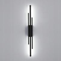 LED sieninė lempa, juoda, 8W, 6500K, moderni