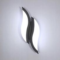 LED sieninė lempa, juoda, 12W, 6500K, moderni
