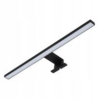 Vonios veidrožio LED sieninis šviestuvas, juodas, 10 W, 50 cm