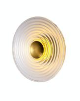 Sieninis šviestuvas Sole, 30 cm, apvalus, LED 4W, auksinės spalvos