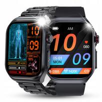 Išmanusis laikrodis vyrams su EKG, kraujospūdžio matavimu, AMOLED ekranu ir pranešimais apie skambučius