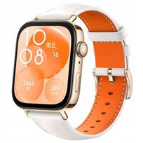 Išmanusis laikrodis Huawei Watch Fit 3, baltas, odinė apyrankė