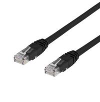 Tinklo kabelis DELTACO, Cat6, U/UTP, 24 AWG, LSZH, 5 m, juodas / TP-65S-K / R00210012