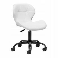 Kosmetinė taburetė QS-06B, juoda ir balta