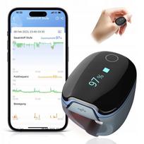 Pulso oksimetras Viatom O2 Ring su „Bluetooth“, miego stebėjimu ir programėle