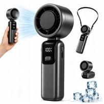 Nešiojamas mini stalo ventiliatorius, tylus, 4000mAh