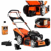 Benzininė vejapjovė su pavara, Honda variklis 201 cm³, pjovimo plotis 53 cm, 4in1, 5,3 AG