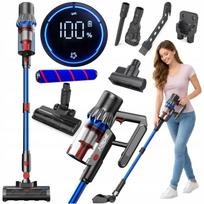 Belaidis vertikalus dulkių siurblys 500W su HEPA filtru ir LED