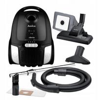 Dulkių siurblys su maišeliu Amica VI2033 Viento, juodas, 900W, HEPA13, 2,5 l, 8 m, 78 dB