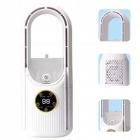 Ventiliatorius be menčių, tylus, 6 greičių, oro drėkintuvas, 100 ml, USB, baltas