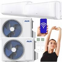 Sieninis oro kondicionierius AUX Q-SMART ECO 3,5 kW su WiFi, šildymu, UV lempa, 2 vnt.