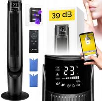 Oro kondicionierius Yoer Cascado 6in1, stulpelio formos ventiliatorius, 39 dB, WiFi, jonizacija