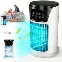 Oro kondicionierius MINI USB, 300 ml, ventiliatorius, drėkintuvas, 6 greičiai, LED