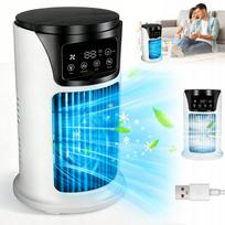 Oro vėsintuvas su USB, drėkintuvu, LED apšvietimu ir laikmačiu, 5 viename