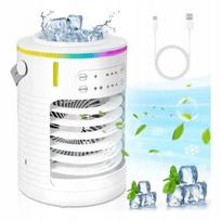 Nešiojamas oro kondicionieriaus ventiliatorius, 600 ml, USB drėkintuvas, 3 greičiai, tylus