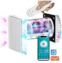 Sieninis rekuperatorius VIHER 80 m³/h su WiFi, drėgmės jutikliu, F7 filtru ir pagerintu šilumokaičiu