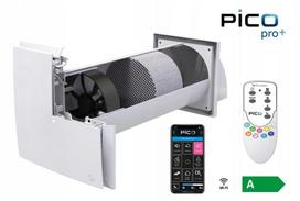 Sieninis rekuperatorius PICO PRO+45 su drėgmės, CO2 ir WIFI jutikliais