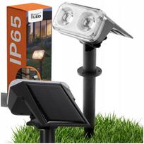 Saulės šviestuvas LED, sieninis ir stulpelio, su tamsos jutikliu, 2in1