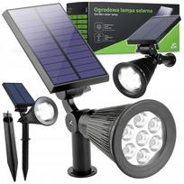 Saulės šviestuvas HAMMERED su 7 LED, sodo šviestuvas su sutemų jutikliu