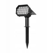Saulės šviestuvas HAMMERED QUADRA su LED, sodo prožektorius, su sutemų jutikliu