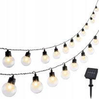 Saulės girlianda, 20 LED, 2,8 m, pakabinama, balkonui, P145