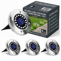 4 vnt. saulės sodo žibintai su 16 LED, įsmeigiami