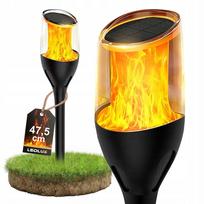 Lauko saulės lempa LED žibintas, liepsnos efekto, LANTERN TORCH HAMMERED Premium