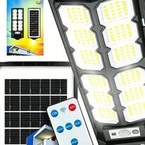 Lauko saulės lempa, 2400W, LED su judesio jutikliu