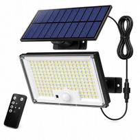 300W LED saulės šviestuvas su judesio jutikliu ir nuotoliniu valdymu