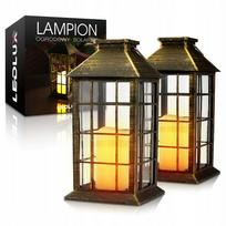 Saulės lempa sodo žibintas LED, 2 vnt., SOLAR Lantern Snitch
