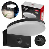 Lauko LED sieninis šviestuvas 15W su judesio ir sutemų jutikliu, IP65, MCE344 B
